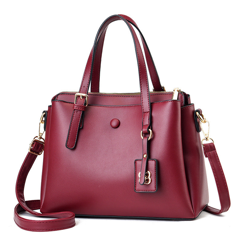 Women's bag 2026 winter new arrival: minimalist solid color, large capacity, premium feel, handbag/crossbody bag - dropshipping available