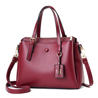 Women's bag 2026 winter new arrival: minimalist solid color, large capacity, premium feel, handbag/crossbody bag - dropshipping available