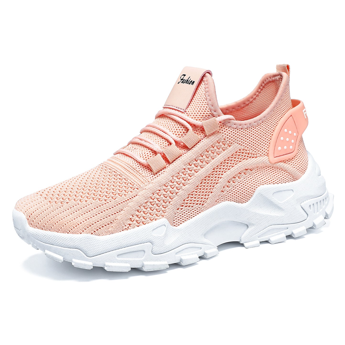 Women's new plus size athletic shoes - cross-border flyknit breathable sneakers, lightweight comfortable mesh shoes, low-cut design, women's size 43