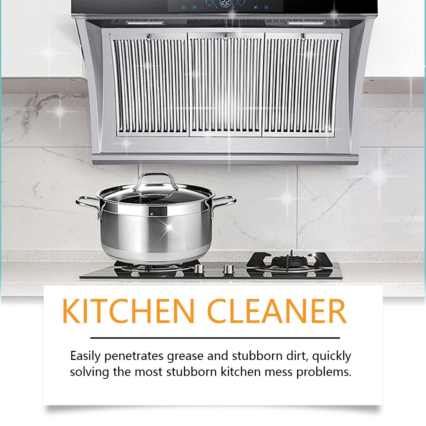 Jue-Fish Kitchen Foam Cleaner, Household Kitchen Range Hood Heavy Oil Stain Foam Cleaner Oil Stain Net