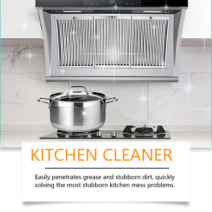 Jue-Fish Kitchen Foam Cleaner, Household Kitchen Range Hood Heavy Oil Stain Foam Cleaner Oil Stain Net