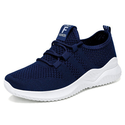 Women's shoes 2026 cross-border dropshipping women's shoes private domain casual shoes fly woven breathable flats soft bottom lightweight mesh shoes