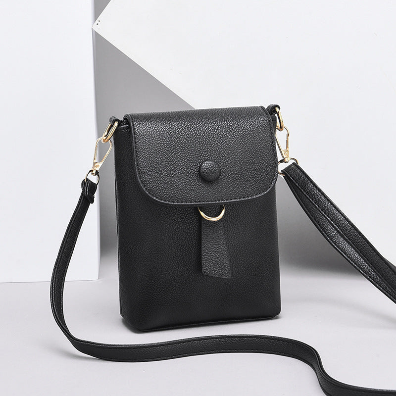 2026 winter new arrivals: pu leather women's handbag, niche style, ladies' shoulder & crossbody bag, korean style slim design, women's phone & coin purse