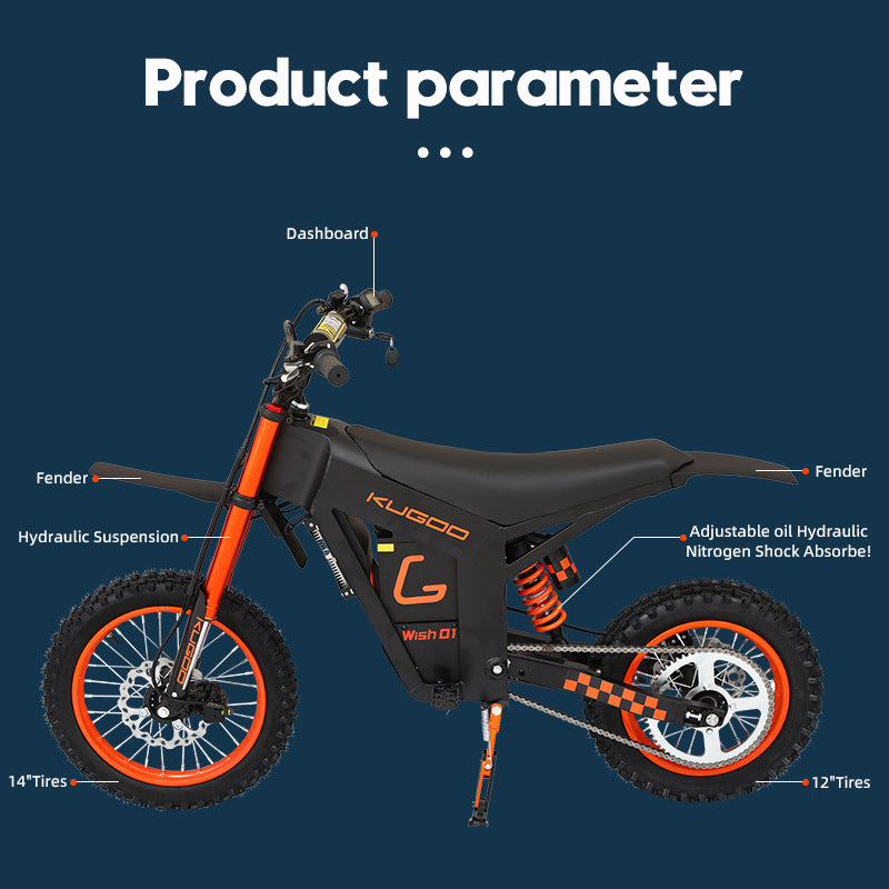 48V21AH3000W high-power high-speed two-wheeled youth electric off-road motorcycle