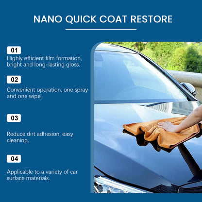 Automotive nano-coating spray, household paint refurbishment gloss quick coating convenient brightening curing agent