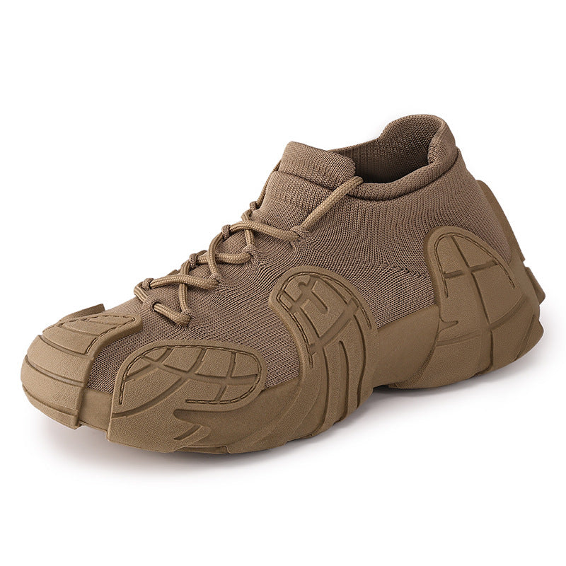 Women's versatile spring sneakers: octopus design, thick-soled, flyknit casual shoes - plus size available for export