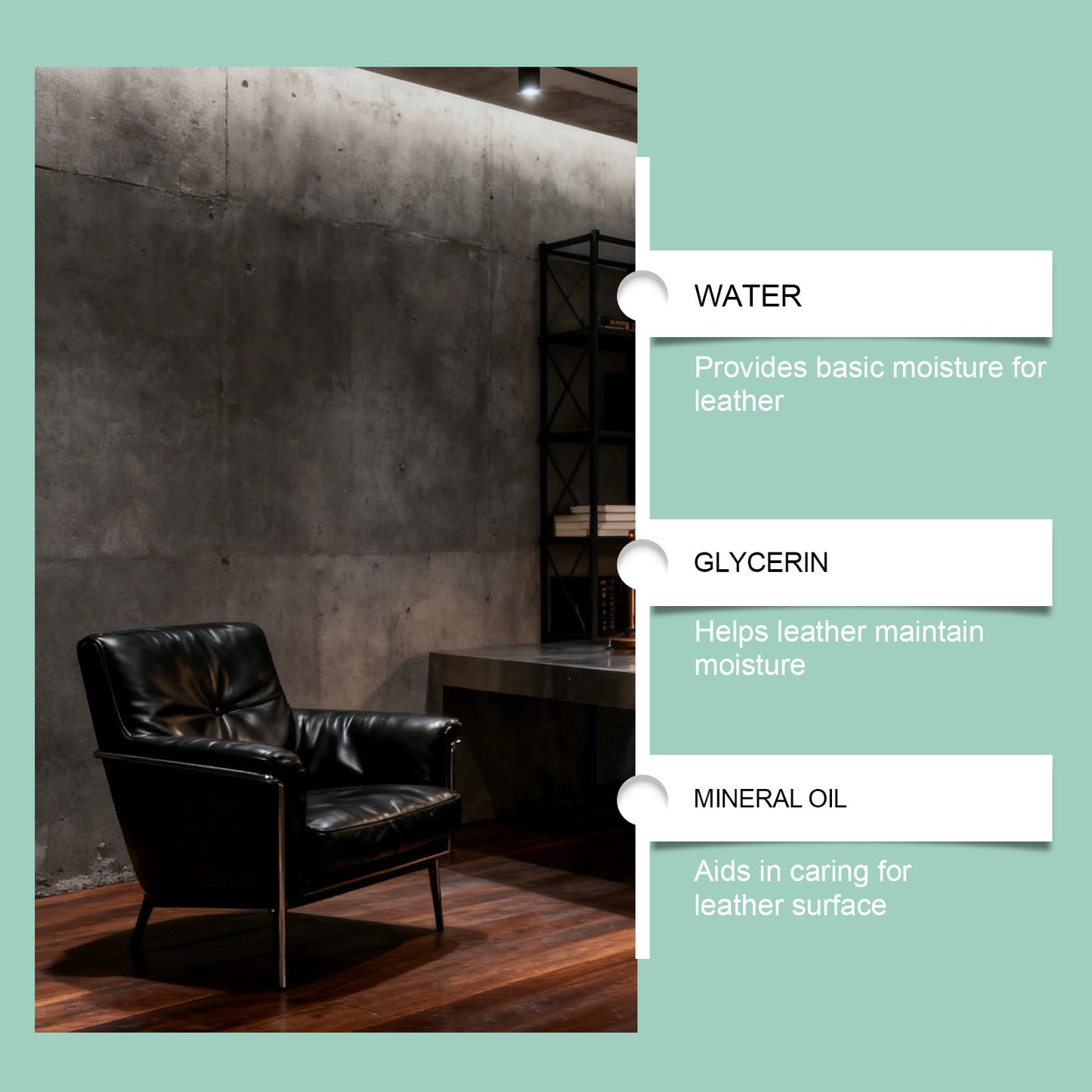Brunizo Leather Furniture Care Cream, Leather Furniture Maintenance Clean Sofa Polish Cleaning Care Oil