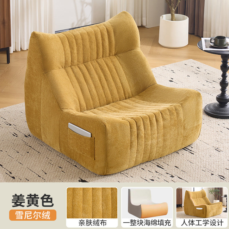 Bean bag chair - single seater, reclining, stress relief, small sofa for home, bedroom, balcony, rental, small apartment, single sofa