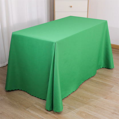 Tablecloth wedding event stall meeting engagement tablecloth red long table wholesale rectangular white polyester tablecloth
