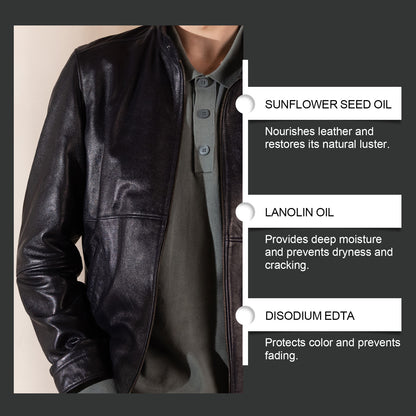 JAYSUING leather care set, leather sofa jacket, leather shoes wallet, cleaning and decontamination maintenance care