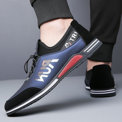 Men's flat shoes - summer lightweight slip-on casual shoes, anti-slip soft sole driving shoes, cross-border e-commerce
