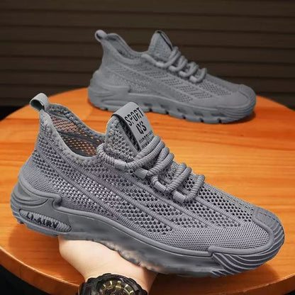 Slip-on men's shoes breathable casual shoes trendy minimalist men's sneakers non-slip soft sole work safety shoes wholesale
