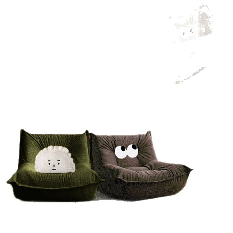 Lazy compression sofa, can lie down and sleep, dumpling sofa, single bedroom small sofa, wwo chair, human dog house backrest
