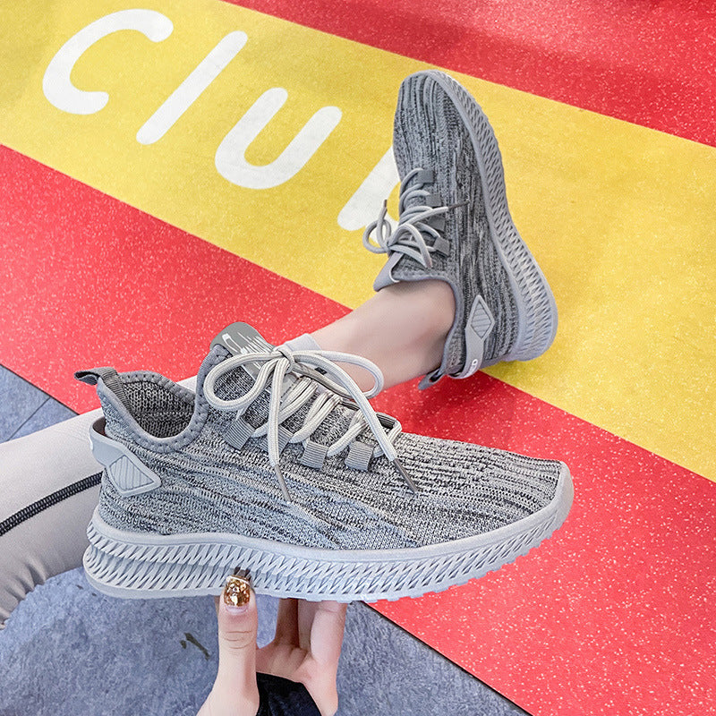 Women's casual shoes - cross-border dropshipping - spring new arrivals - versatile women's footwear - fashionable mesh shoes - breathable flyknit flats
