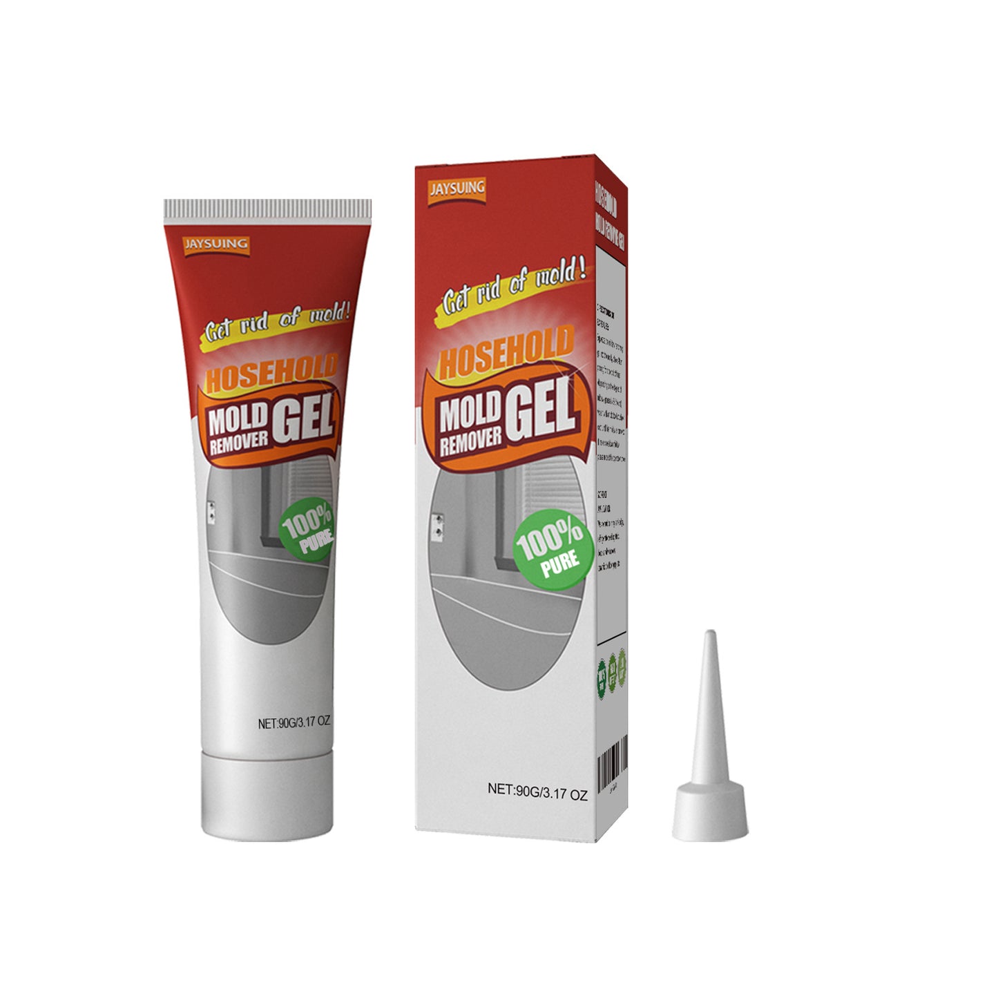 Jaysuing mildew removal gel, bathroom kitchen wall white wall cleaning stain mildew removal cleaner