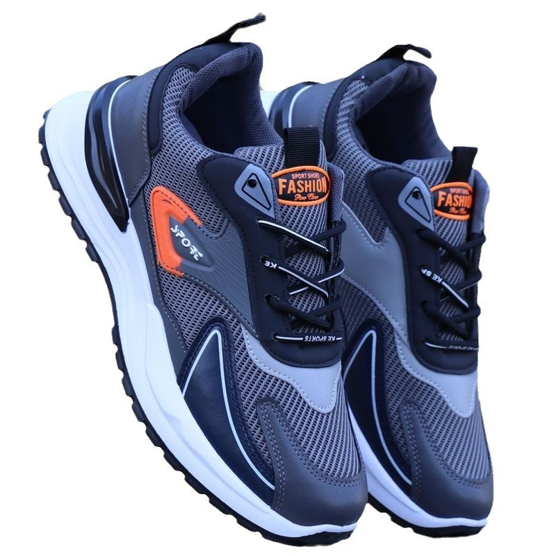 Men's cross-border trade athletic & casual shoes - flyknit mesh breathable running shoes - stylish lightweight dad shoes - wholesale