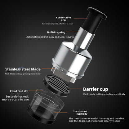 Pat knife garlic press kitchen garlic paste handy gadget manual grinder garlic pounder multi-function vegetable cutter for homehandy gadget