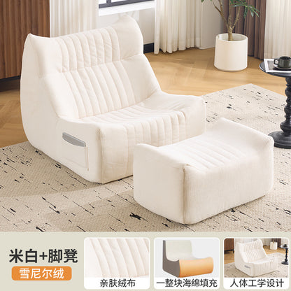 Bean bag chair - single seater, reclining, stress relief, small sofa for home, bedroom, balcony, rental, small apartment, single sofa