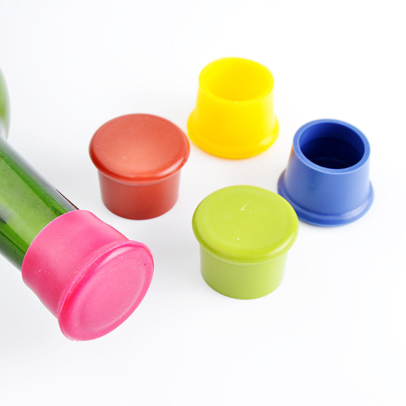 2026 new food-grade silicone beer cap, red wine stopper sealed and fresh-keeping bottle cap seasoning stopper