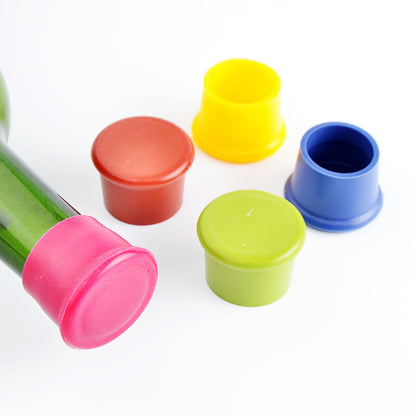 2026 new food-grade silicone beer cap, red wine stopper sealed and fresh-keeping bottle cap seasoning stopper