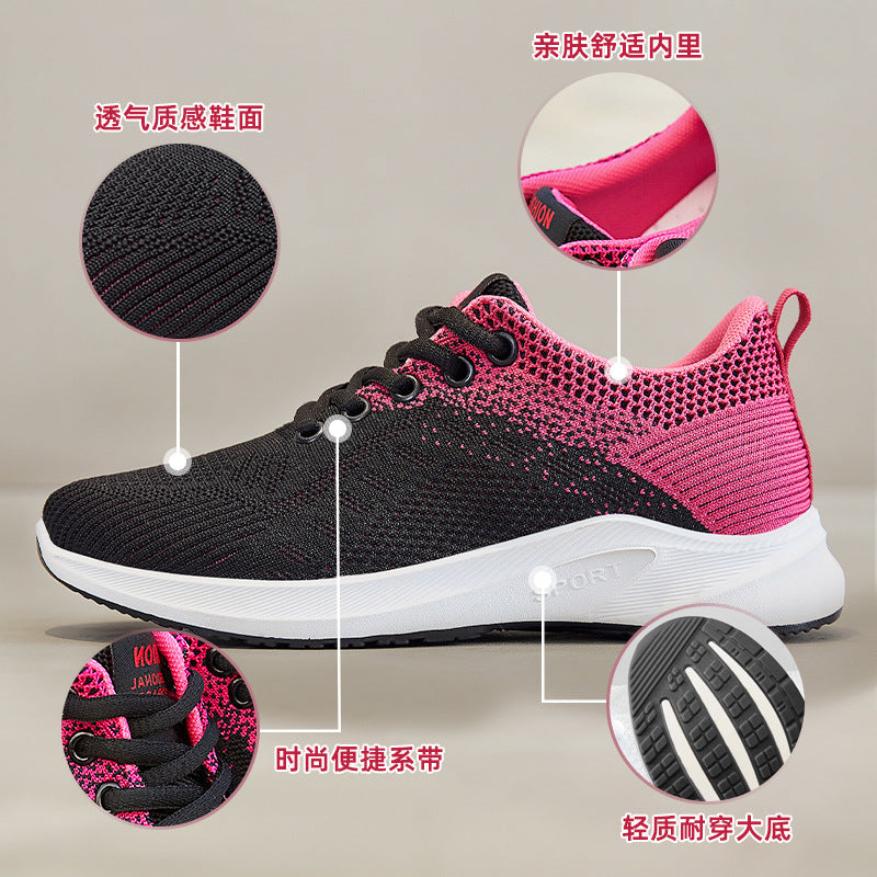 Women's spring collection: breathable athletic sneakers, lightweight & comfortable flats, flyknit slip-ons, versatile & stylish mesh shoes