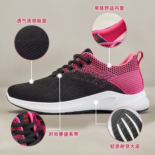 Women's spring collection: breathable athletic sneakers, lightweight & comfortable flats, flyknit slip-ons, versatile & stylish mesh shoes