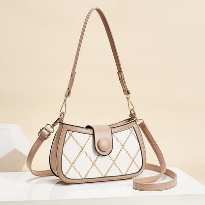 2026 spring new trendy fashion diamond lattice women's bag chain chic korean style small square bag casual shoulder crossbody bag