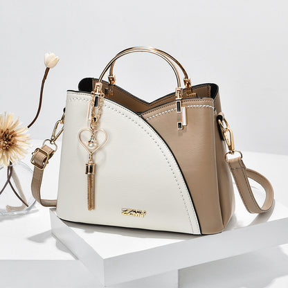 Women's handbags: 2024 new trendy tote bag, korean style color block, large capacity fashion shoulder & crossbody bag - dropshipping available