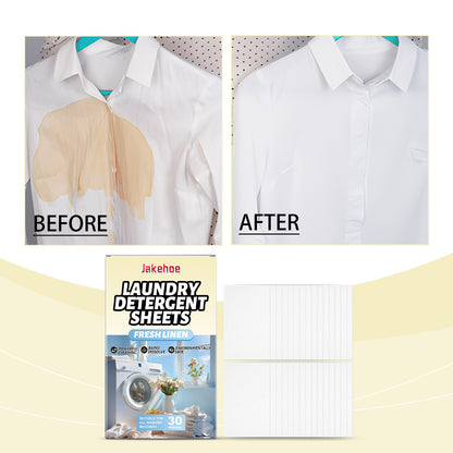 JAKEHOE clothing washing tablets, household clothing stains, dirt cleaning, odor convenient to carry clean clothes