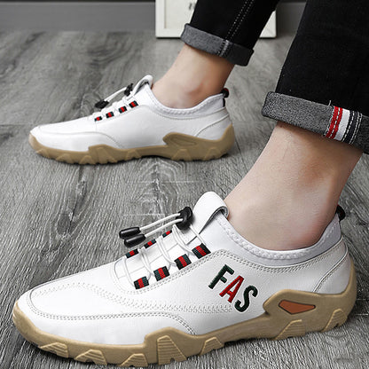 Leather loafer shoes for men, 2025 new business casual slip-on driving shoes, soft sole shoes for men