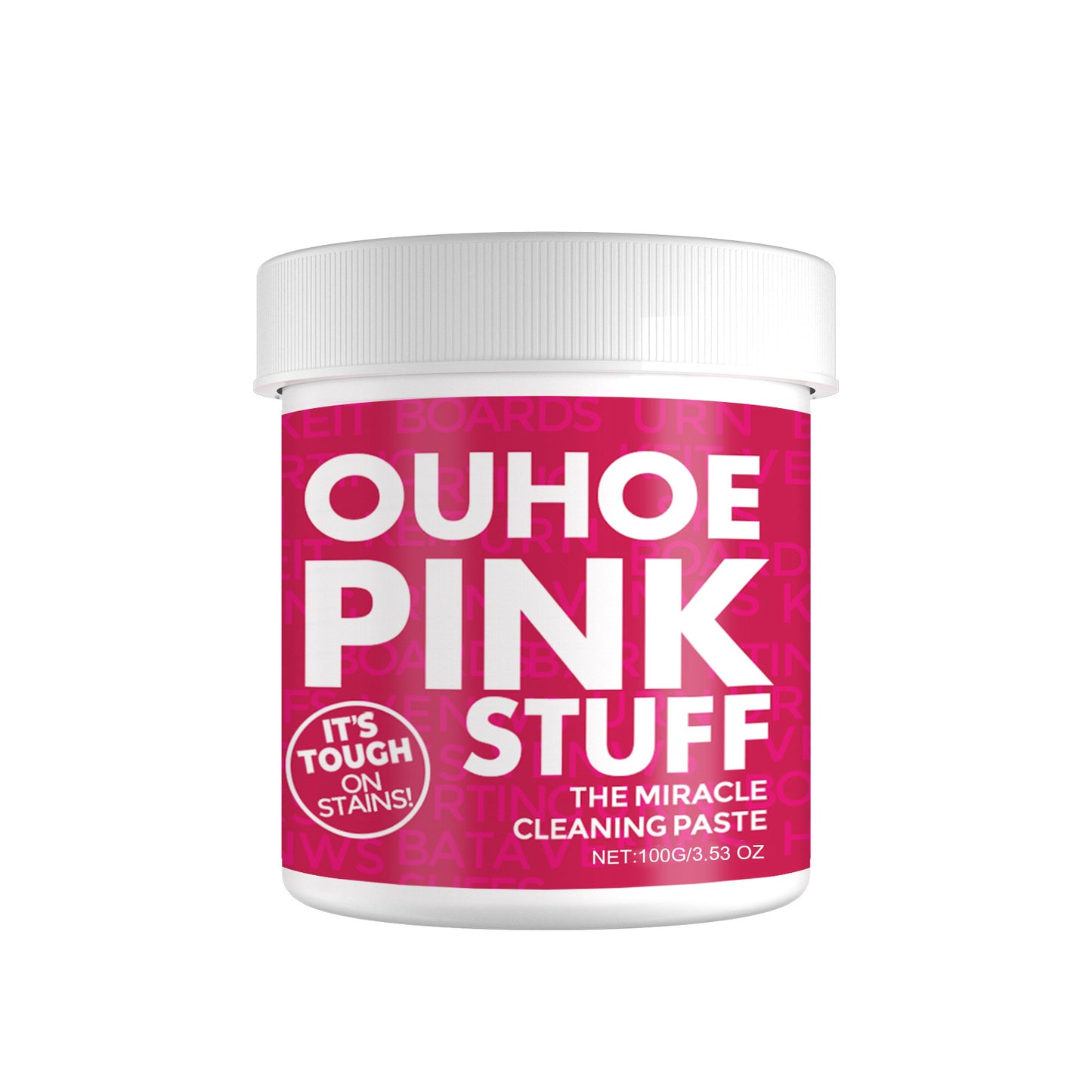OUHOE Home Gentle Multifunctional Cleaning Cream Remove Heavy Oil Stains in the Kitchen Universal Pink Barrel Cleaning Powder