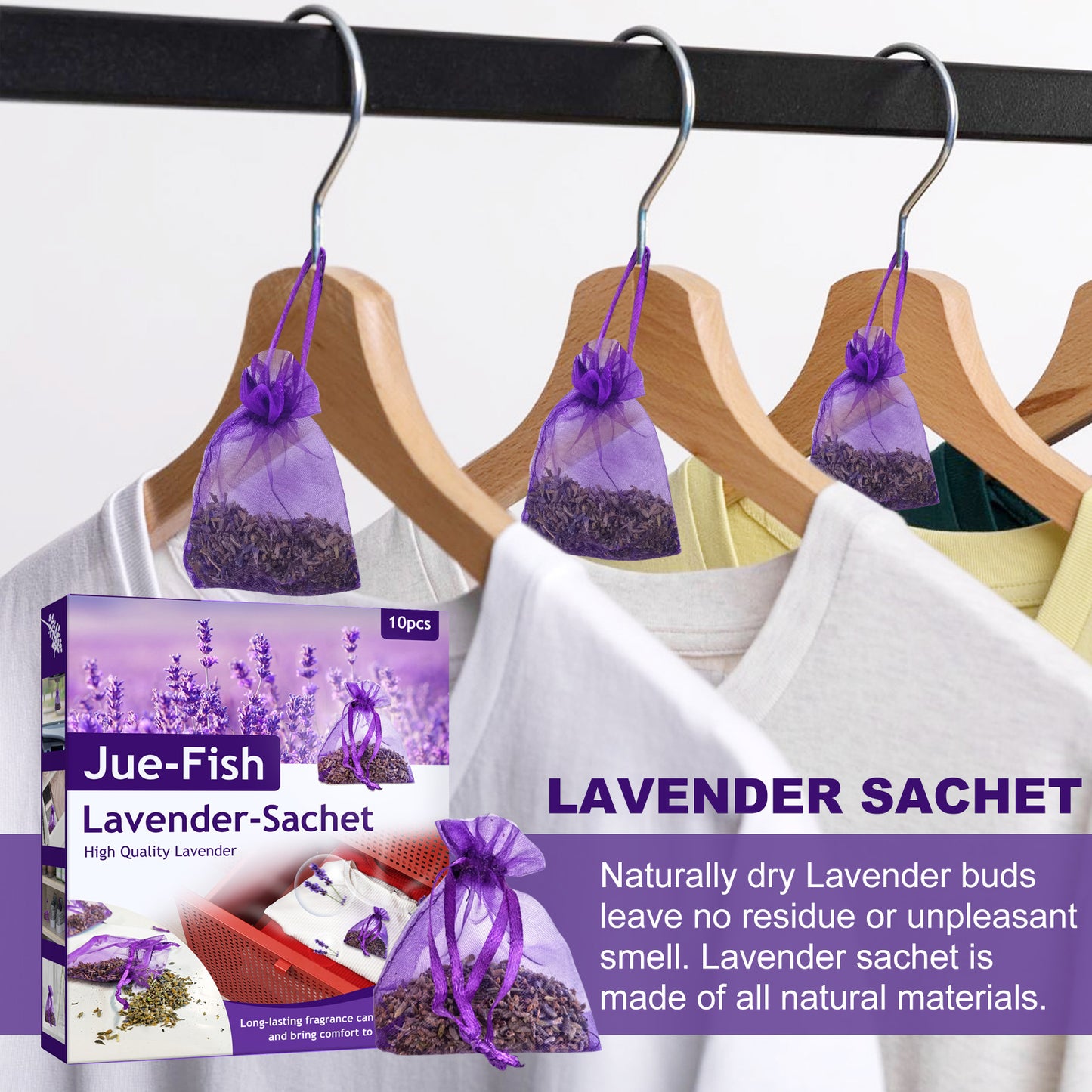 Jue-Fish Lavender Sachet Fragrance Car Car Car Home Wardrobe Shoe Cabinet Toilet Bundle Mouth Bag Deodorant Sachet