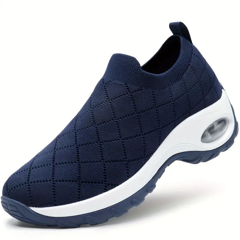Cross-border export women's shoes plus size 2025 fly knitting socks one-legged casual shoes breathable casual air cushion sports shoes