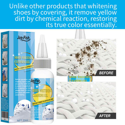 Jue-Fish white shoes leave-in cleaning artifact cleaning agent decontamination and yellow edge shoe shine agent shoe edge oxidant