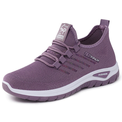 Women's and couple's shoes: customizable small batch production, plus size available, lace-up athletic shoes, soft sole, women's shoes, flyknit breathable casual shoes
