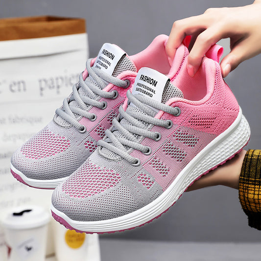 Jinshiyuan |   Women's shoes spring collection: plus size sneakers, fashionable and versatile flats, soft sole casual shoes - dropshipping available
