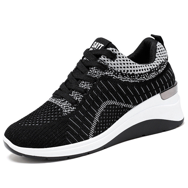 Women's spring new arrivals: wholesale foreign trade women's shoes - hidden heel shoes, trendy shoes, breathable thick-soled sneakers for women