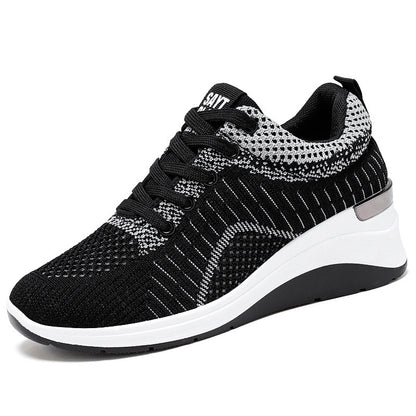 Women's spring new arrivals: wholesale foreign trade women's shoes - hidden heel shoes, trendy shoes, breathable thick-soled sneakers for women