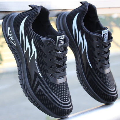 Soft-soled, durable men's shoes, 2025 autumn/winter men's leather casual shoes, stain-resistant, waterproof shoes, comfortable and lightweight sports shoes for men