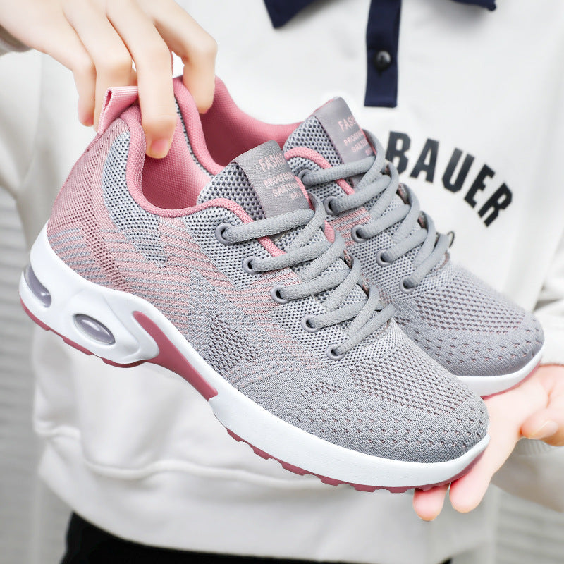 Women's shoes, sneakers, spring collection, plus size, soft sole, cushioned running shoes, mesh breathable casual flats, dropshipping available