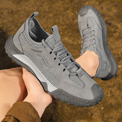 Mesh men's shoes new arrival outdoor non-slipabrasion resistant workwear shoes breathable lightweight casual shoes soft sole sports shoes wholesale
