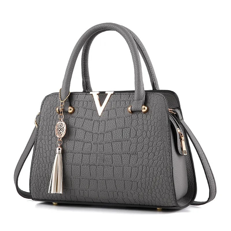 Fashion classic women's bag crossbody bag wholesale fashioncasualsatchel bag large capacity crocodile pattern export bag large bag