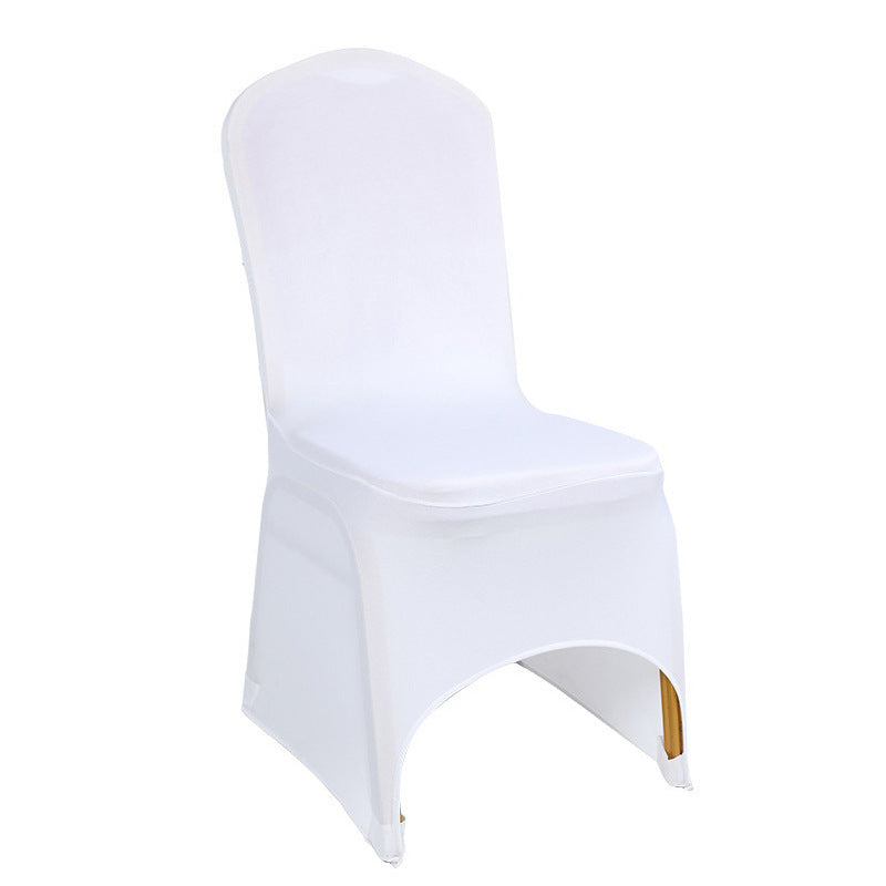 White chair covers, stretch slipcovers for hotel, wedding, and banquet chairs, full coverage chair seat covers, stool covers, wholesale for export, 140g