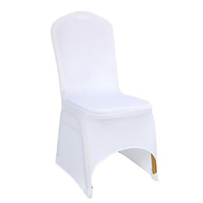 White chair covers, stretch slipcovers for hotel, wedding, and banquet chairs, full coverage chair seat covers, stool covers, wholesale for export, 140g