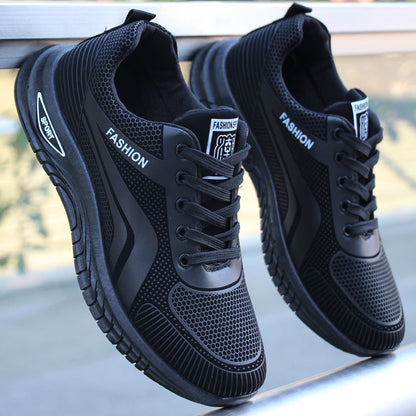 Soft-soled, durable men's shoes, 2025 autumn/winter men's leather casual shoes, stain-resistant, waterproof shoes, comfortable and lightweight sports shoes for men