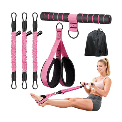 Cross-border new arrival pedal tensioner sit-up auxiliary fitness device for home elastic rope leg beauty shoulder training set