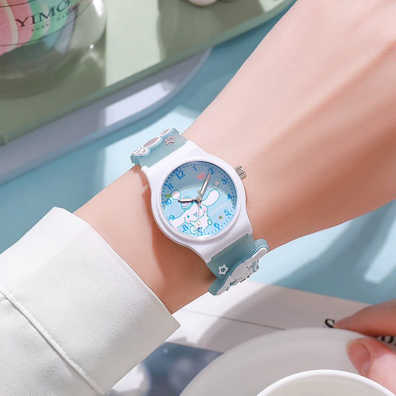 New cute cartoon kids' watch - jelly elementary school student quartz watch - gift for boys and girls