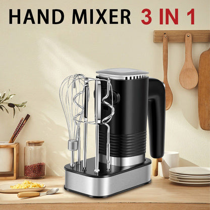 Cross-border egg whisk - 3-in-1 multifunctional mixer for whipping cream, egg whites, kneading dough, and baking - hand mixer