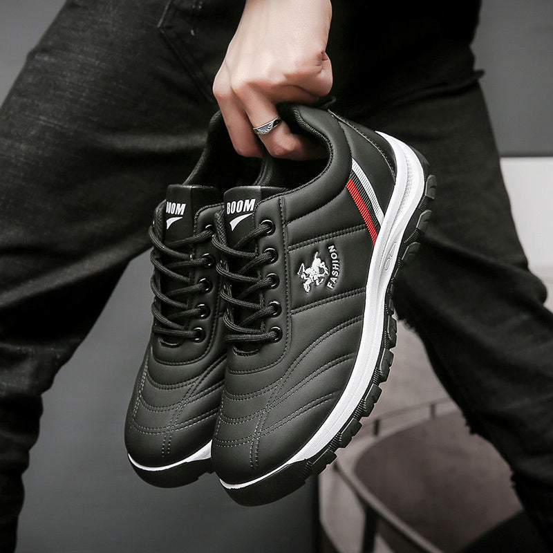 Men's sneakers 2025 new autumn/winter korean style trendy dad shoes low-top chunky sole white shoes soft sole casual shoes for men