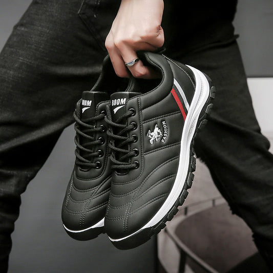 Men's sneakers 2025 new autumn/winter korean style trendy dad shoes low-top chunky sole white shoes soft sole casual shoes for men